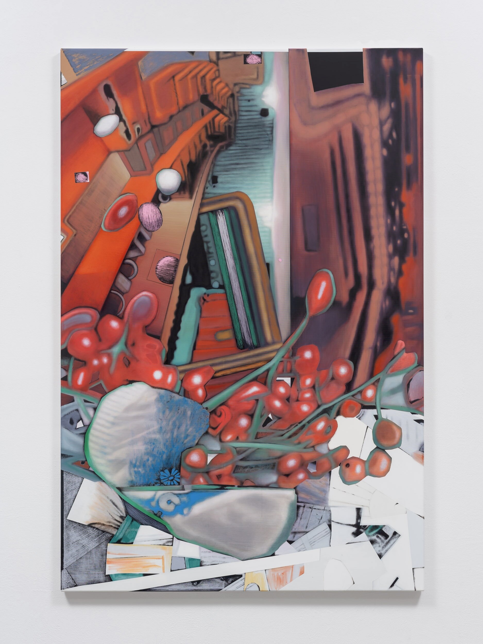 Maximilian Arnold, <i>Untitled</i>, 2024. Acrylic on polyster, 70 7/8 x 47 1/4 in (180 x 120 cm)